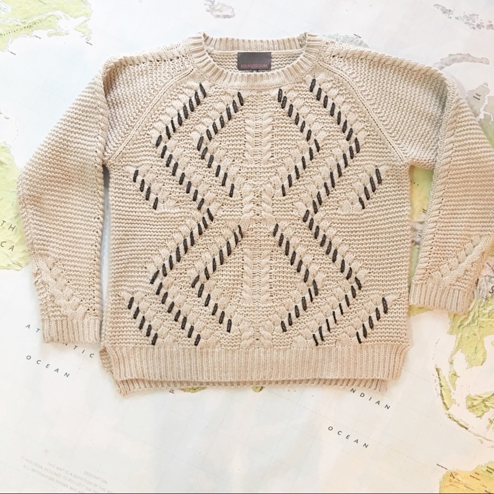 Heartloom Woven Lace Sweater